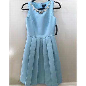 Tahari Beaded Neck Dress